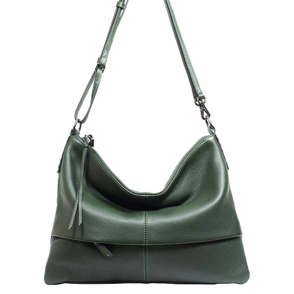 NWT $148 Sanctuary Vert Tassled Leather Crossbody